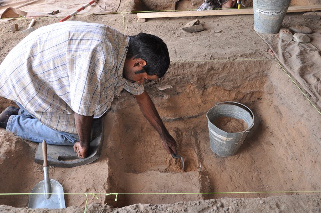 Duncan Johnson excavating